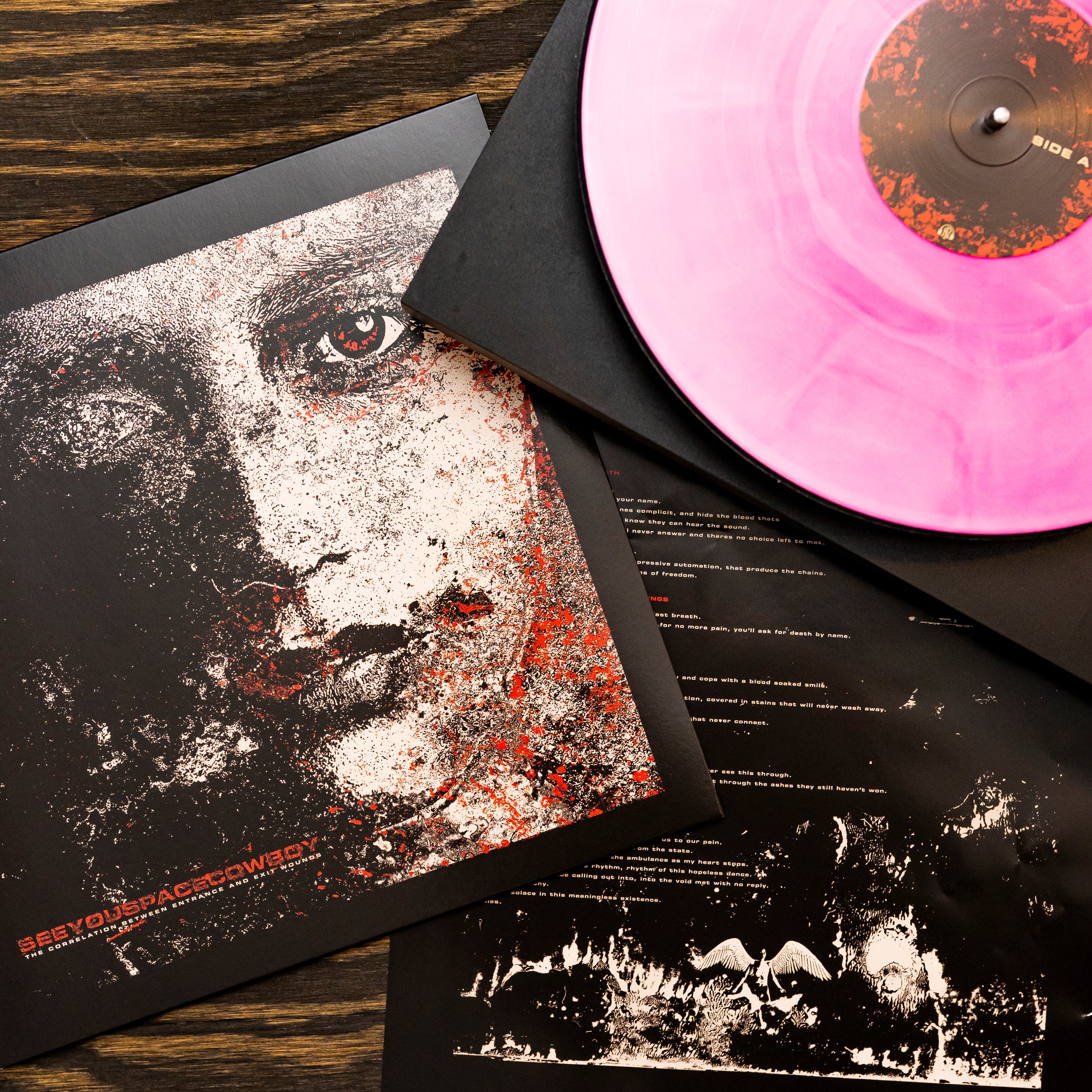 The Correlation Between Entrance And Exit Wounds - Magenta, White & Blue  Galaxy LP