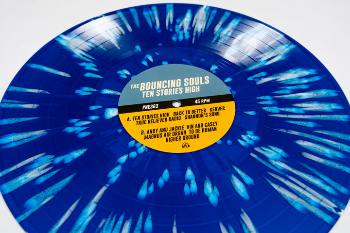 Ten Stories High - Blue With Heavy White Splatter LP