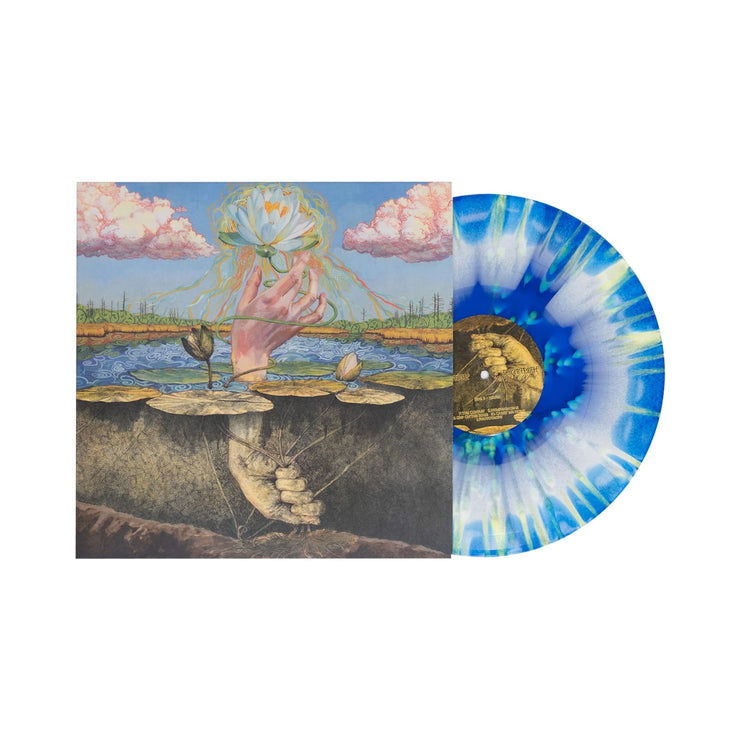 Phototroph - White & Royal Blue Aside/Bside W/ Yellow Splatter LP