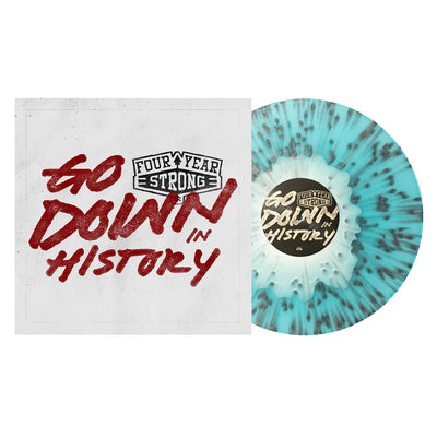 Go Down In History - White In Electric Blue W/ Silver Splatter LP
