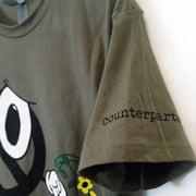 Sad Face Military Green - Tee