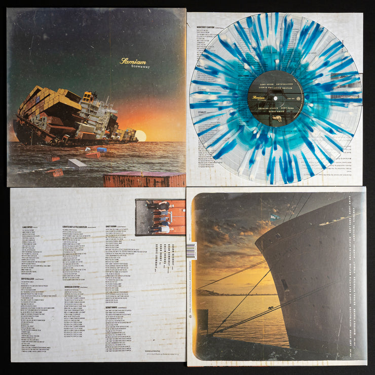 Stowaway - Blue In Clear W/ Blue & Bone Splatter LP