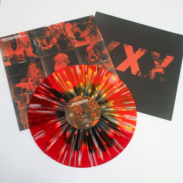 Unaltered Perspective - Half Orange Crush/Half Red W/ White & Silver Splatter LP