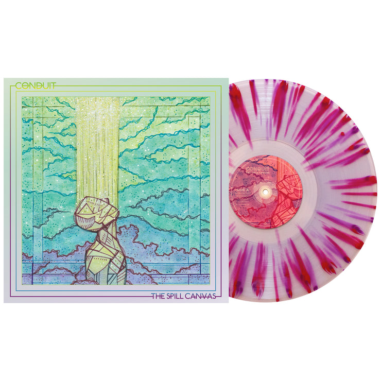 Conduit - Clear w/ Heavy Grimace Purple & Hot Pink Splatter LP