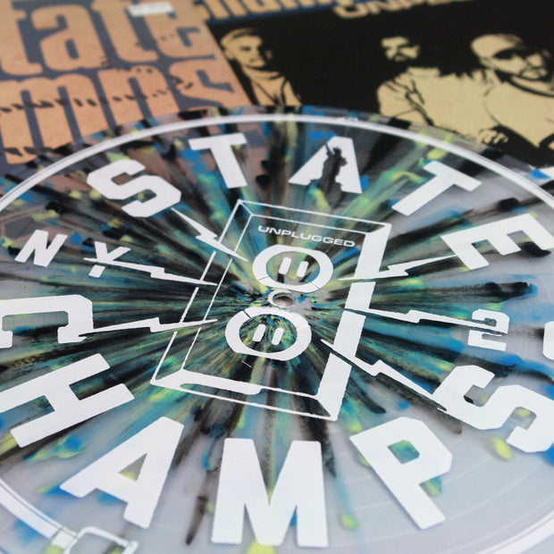 Unplugged - Clear W/ Heavy Cyan Blue, Black, And Easter Yellow Splatter LP