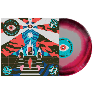 Paradise - Grey, Black & Neon Pink Aside Bside LP